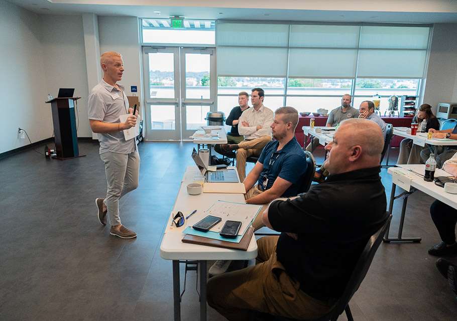 Matt Hensley, MTAS Training and Development Consultant leading the Municipal Leadership Program in Morristown, Tenn. 